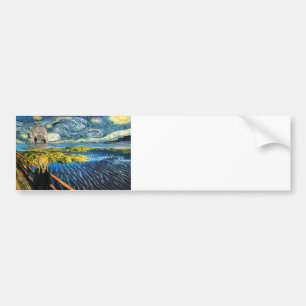 Edvard Munch - Edvard Meets Vincent Bumper Sticker