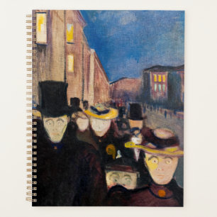 Edvard Munch - Evening on Karl Johan Street Planner