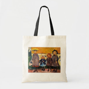 Edvard Munch - Four Girls in Asgardstrand Tote Bag