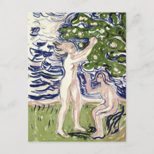 Edvard Munch Girls Picking Apples Postcard