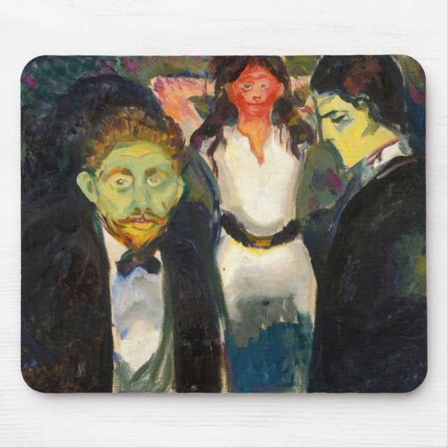 Edvard Munch - Jealousy Mouse Pad (Front)