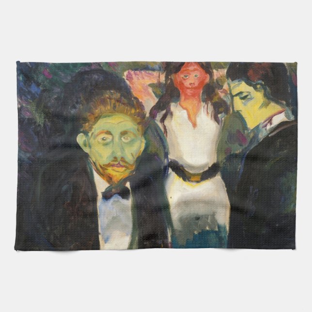 Edvard Munch - Jealousy Tea Towel (Horizontal)