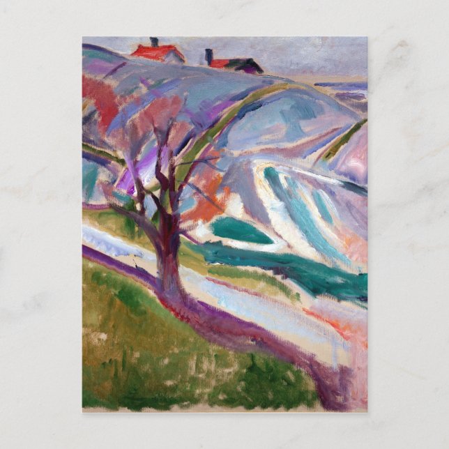 Edvard Munch Landscape, Kragerø Postcard (Front)
