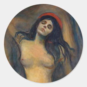 Edvard Munch - Madonna Classic Round Sticker