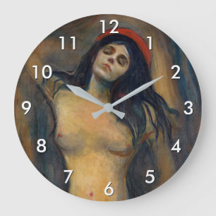 Edvard Munch - Madonna Large Clock