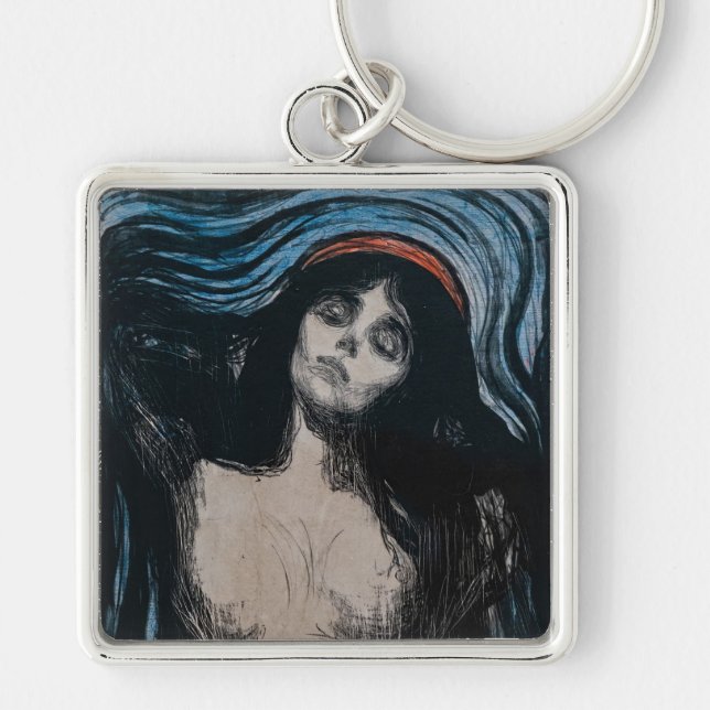 Edvard Munch - Madonna Lithography Key Ring (Front)