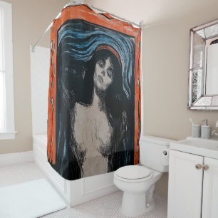 Edvard Munch - Madonna Lithography Shower Curtain