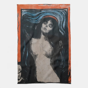 Edvard Munch - Madonna Lithography Tea Towel