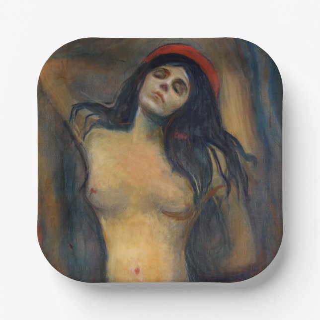Edvard Munch - Madonna Paper Plate (Front)