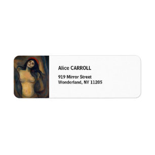 Edvard Munch - Madonna Return Address Label