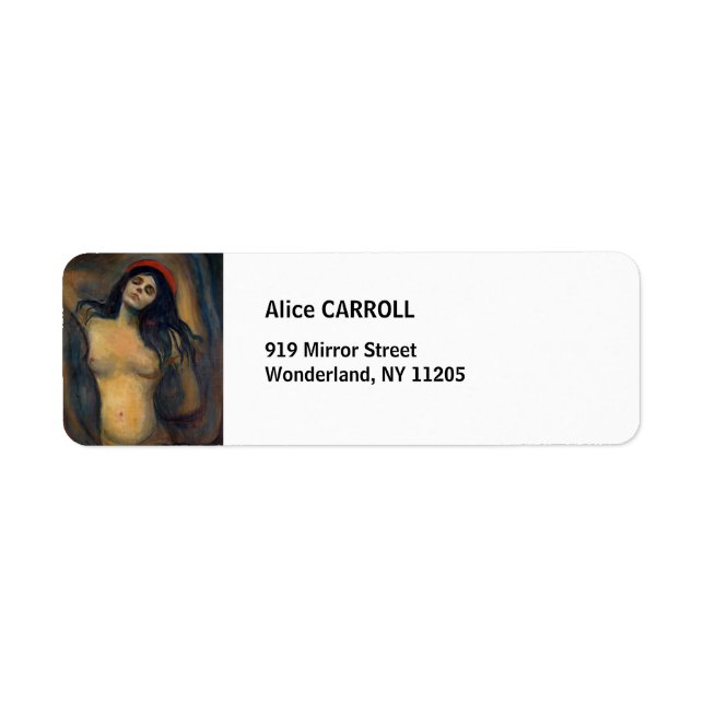 Edvard Munch - Madonna Return Address Label (Front)