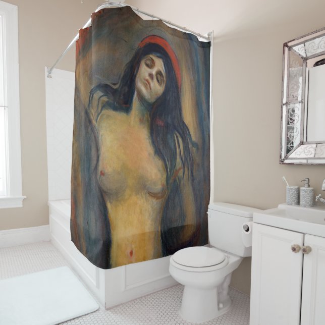 Edvard Munch - Madonna Shower Curtain (In Situ)