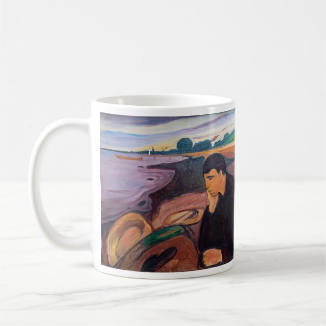 Edvard Munch - Melancholy 1894 Coffee Mug (Left)