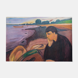 Edvard Munch - Melancholy 1894 Doormat