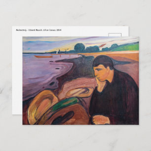 Edvard Munch - Melancholy 1894 Postcard