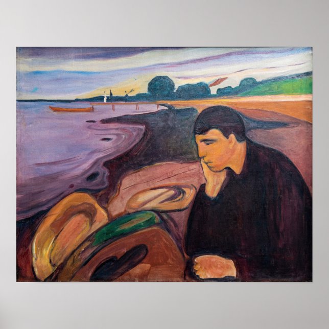 Edvard Munch - Melancholy 1894 Poster (Front)