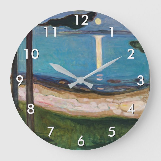Edvard Munch - Moonlight Large Clock (Front)