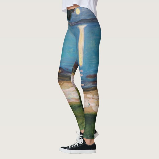 Edvard Munch - Moonlight Leggings (Left)