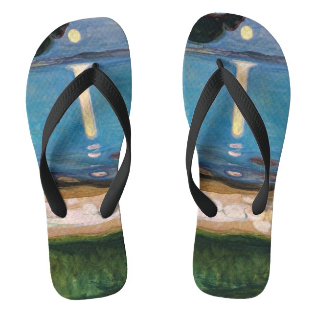 Edvard Munch - Moonlight Thongs (Footbed)