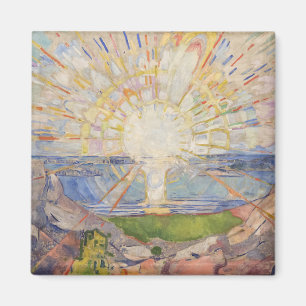 Edvard Munch Mural Painting The Sun (Solen) (1911) Magnet