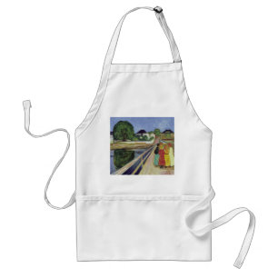 Edvard Munch Painting Girls on the Bridge (c 1902) Standard Apron