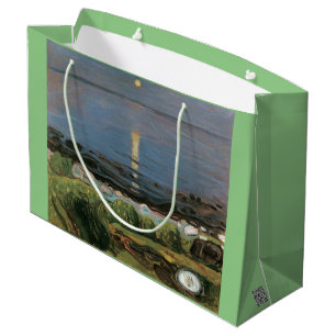 Edvard Munch Painting, Summer Night by the Beach Large Gift Bag