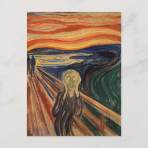 Edvard Munch Painting The Scream (Skrik) 1910 Postcard