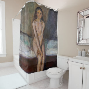 Edvard Munch - Puberty Shower Curtain