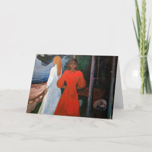 Edvard Munch - Red and White Card