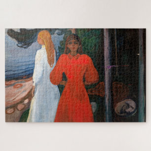 Edvard Munch - Red and White Jigsaw Puzzle