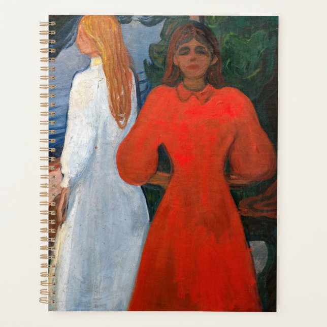 Edvard Munch - Red and White Planner (Front)