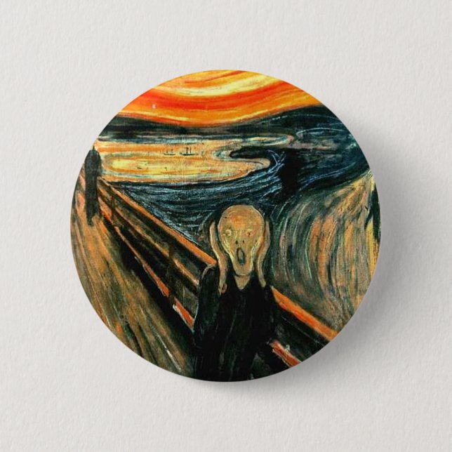 Edvard Munch - Scream 6 Cm Round Badge (Front)