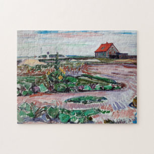 Edvard Munch - Seashore. Landscape near Lubeck Jigsaw Puzzle