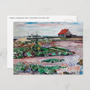 Edvard Munch - Seashore. Landscape near Lubeck Postcard