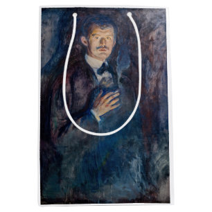 Edvard Munch - Self-Portrait with Cigarette Medium Gift Bag