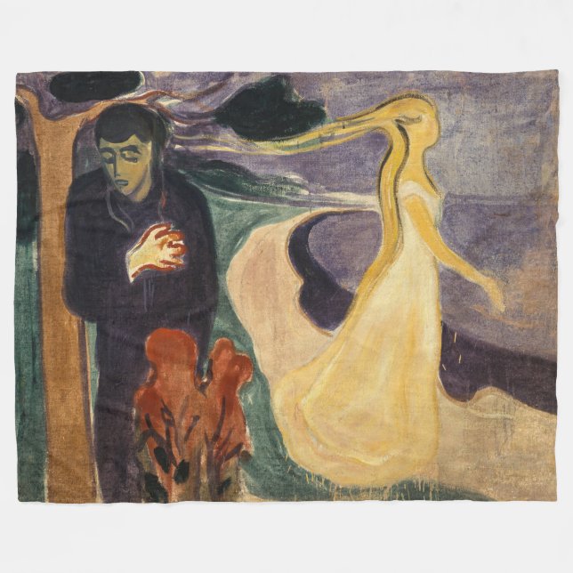 Edvard Munch - Separation Fleece Blanket (Front (Horizontal))