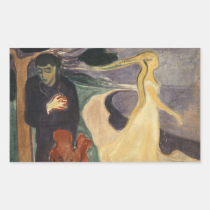 Edvard Munch - Separation Rectangular Sticker