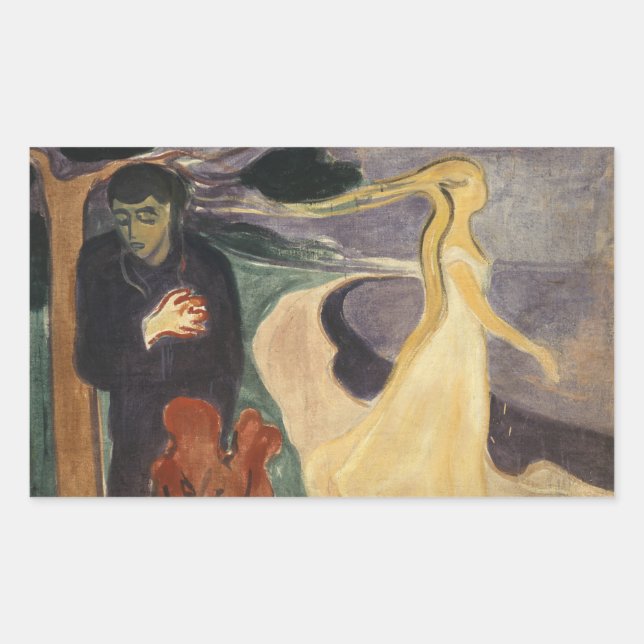 Edvard Munch - Separation Rectangular Sticker (Front)