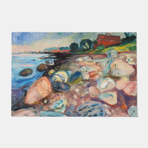 Edvard Munch - Shore with Red House Doormat