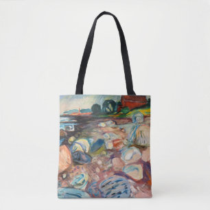 Edvard Munch - Shore with Red House Tote Bag