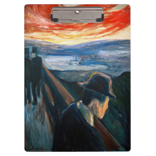 Edvard Munch - Sick Mood at Sunset, Despair 1892 Clipboard
