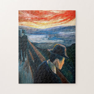 Edvard Munch - Sick Mood at Sunset, Despair 1892 Jigsaw Puzzle