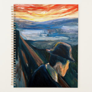 Edvard Munch - Sick Mood at Sunset, Despair 1892 Planner