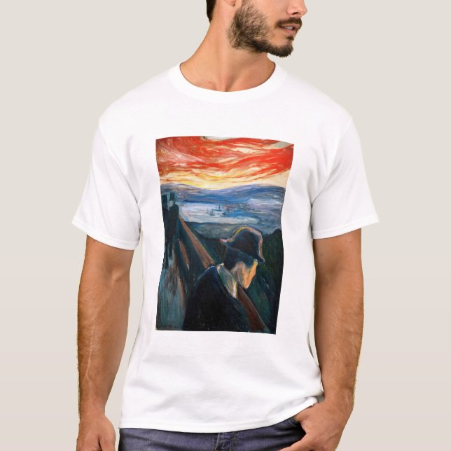 Edvard Munch - Sick Mood at Sunset, Despair 1892 T-Shirt (Front)