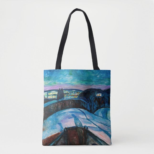 Edvard Munch - Starry Night 1922 Tote Bag (Front)