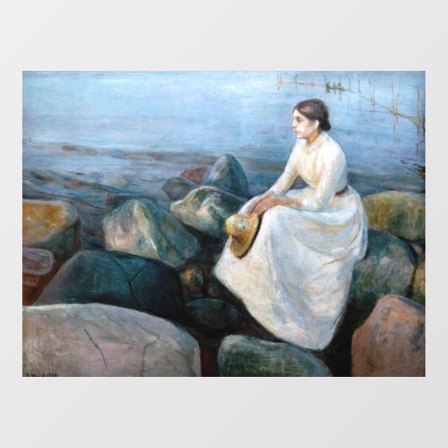 Edvard Munch - Summer Night, Inger on the Beach (Sheet)