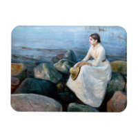 Edvard Munch - Summer Night, Inger on the Beach