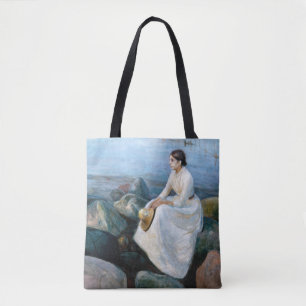 Edvard Munch - Summer Night, Inger on the Beach Tote Bag