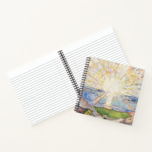 Edvard Munch Sunrise Art Nouveau Expressionism Notebook