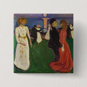 Edvard Munch - The Dance of Life 15 Cm Square Badge